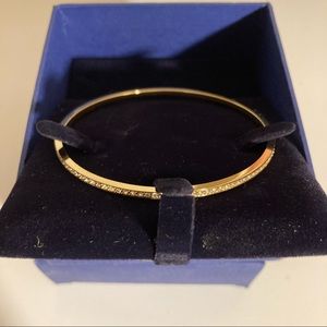 Swarovski gold bangle bracelet